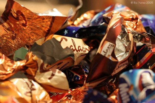 Secured vehicle loaded with sorted waste ready for authorised disposal